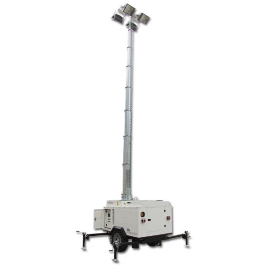 4LT4000H9 MH / Hydraulique 9m 4 * 1000W Tour d'éclairage à lampe halogée en métal